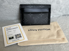 Louis Vuitton Eclipse Monogram Card Holder Black Canvas w/ COA  Dust Bag 2017