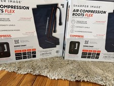 Small / Medium - Sharper Image PowerBoost Air Compression Boots Leg Massager