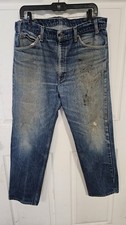 VTG 80s Levi's 505 20505 0217 Orange Tab Mens Distressed 35 X 29