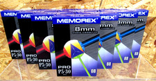 10 Pack Memorex PRO P5-30 8mm Video 8 Cassette Recordable LP & SP High quality