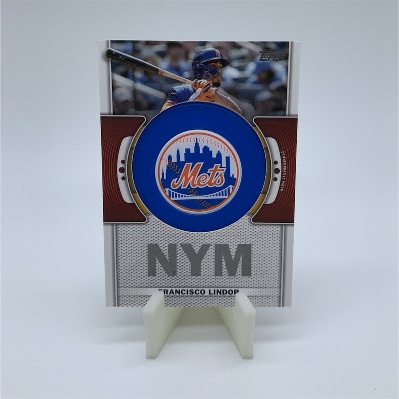 2023 Topps Series 1 Francisco Lindor Mets Team Logo Patch Relic #TLP-FL