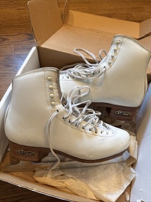 SP-Teri Figure Skates Size 9 AAA Narrow w/ John Wilson Pattern 99 Blades