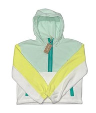 NWT Patagonia Girl  s Microdini Cropped Fleece 1/2 Zip Pullover Hoody Size XL