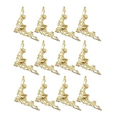 20Pcs Iron Corner Protectors for Books Golden Retro Vintage Book Cover