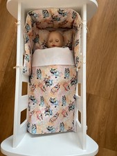 BLUEY Handmade Large Dolls Quilt Set and bumper in Bluey and Bingo Cotton Print