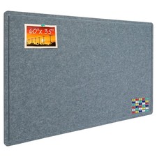 Large Bulletin Board, 60 X 35 Inches Felt Board Notice Pin Board