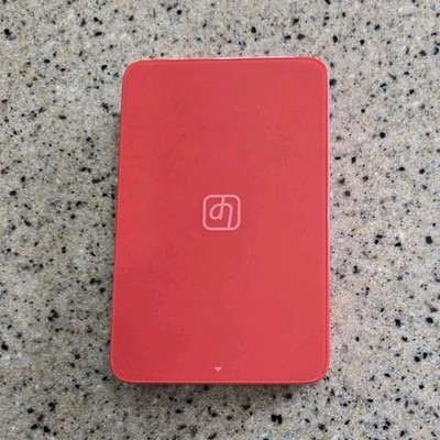 Limited Edition Lifeprint 2x3 Portable Photo Printer- Red - With Charging Cable