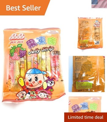 Delicious Assorted Flavors of Jelly Straws - Gluten-Free Candy Delight!