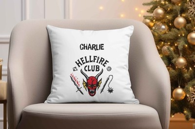 Personalisierter Kissenbezug Stranger Things individuelles Geschenk 40x40 Kissenbezug