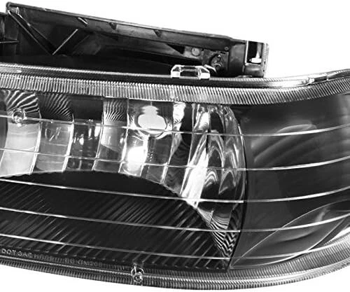 Faróis Silverado Suburban Tahoe 1999-2006 + luzes de sinalização de LED para-choque - Imagem 3 de 3