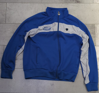 adidas Porsche Design 917 Trainingsjacke Blau/Weiß Gr. M mit Reißverschluss