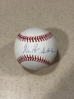 Nolan Ryan signed OML baseball w/ "The Ryan Express" inscription ** Beckett **