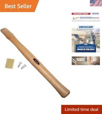 Straight Replacement Wood Hammer Handle, 18 Inch, Assembled in