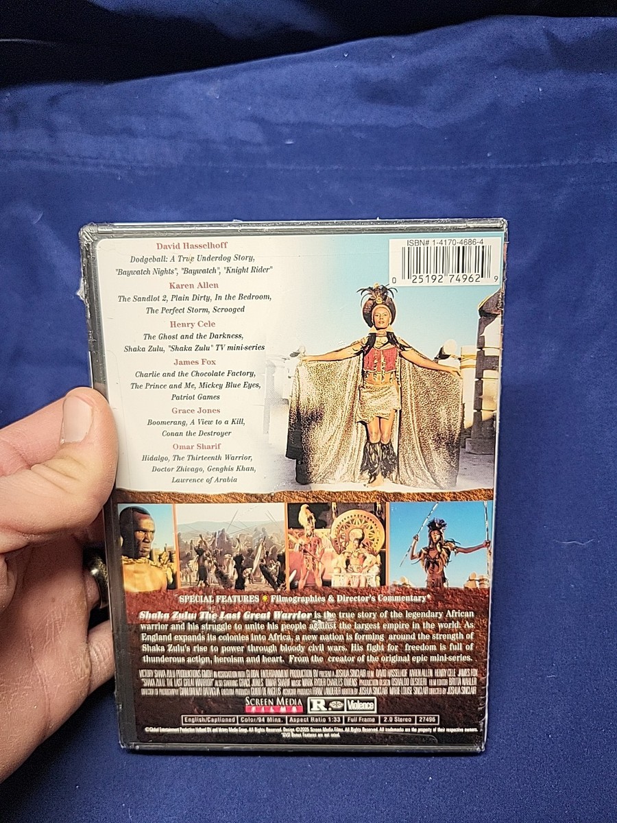 Shaka Zulu: The Last Great Warrior (DVD, 2005) Grace Jones Sealed