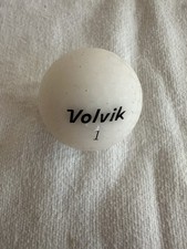 NEW Volvik Golf 3 Piece Low Comp. Matte Finish VIVID White 3 Balls Test Sleeve 