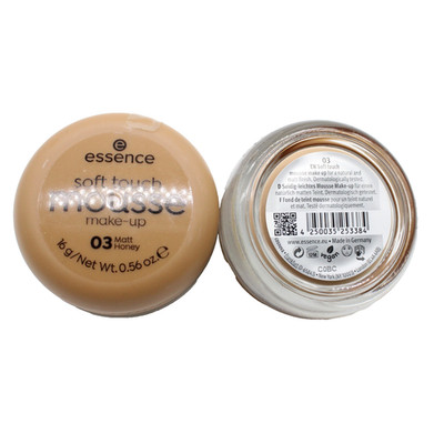 1x Essence Soft Touch Mousse Make Up Foundation 03 Matt Honey 16 g - NEU
