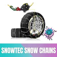 SNOWTEC Snow Chains for Car, Universal Automatic Adjustable Portable tire BH-100