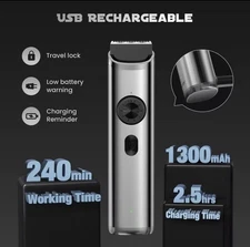 Cordless Hair Clippers for Men,Electric Rechargeable Grooming and Trimmer Kit