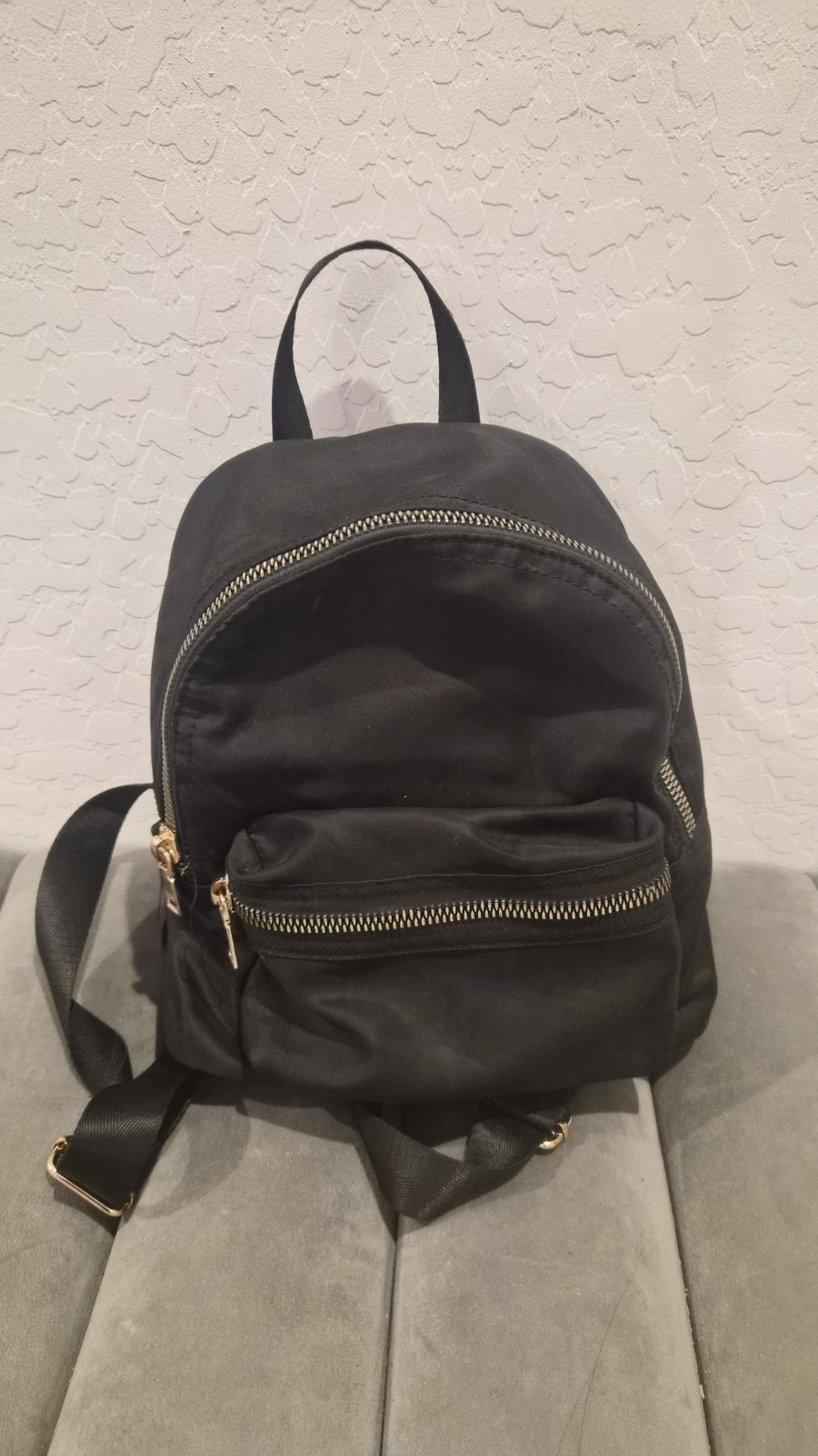 Black Mini Backpack Cute Mini Backpack - image 1