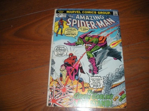 Amazing Spider-Man #122 0.5-1.0 OW pgs.  Death of Green Goblin 1973 Romita, Kane