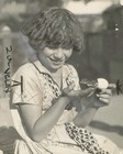 1925 Outdoor Bobby Alligator Girl Chick Egg Photo 8X10 — photo 1