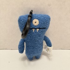 Uglydolls Puntera Grande 4" Mochila de Peluche Clip Llavero Relleno Azul Muñeca Fea
