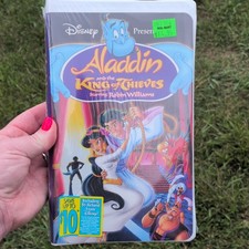 Disney Aladdin and the King of Thieves VHS 1996 NTSC FS CC G Robin Williams