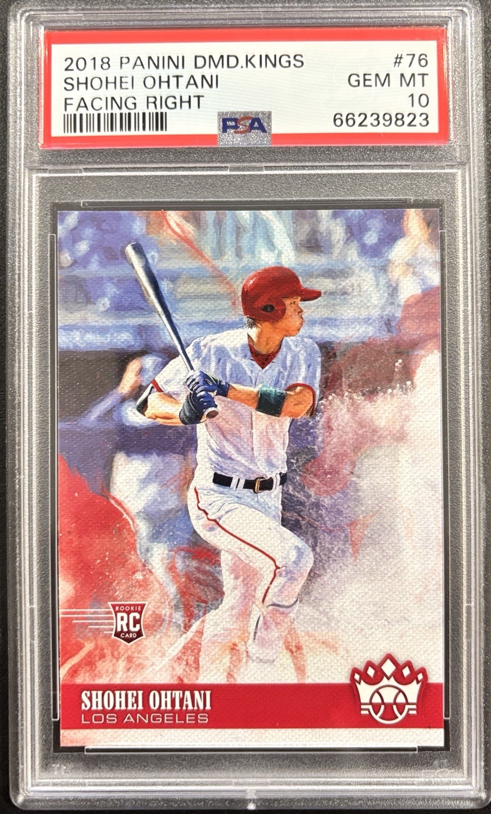 2018 Diamond Kings Shohei Ohtani #76 Facing Right Rookie Card PSA 10 GEM MINT