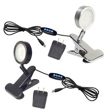 LED Desk Clamp Clip Light Color-Temperature Changeable Dimmable Plug-in USB Lamp