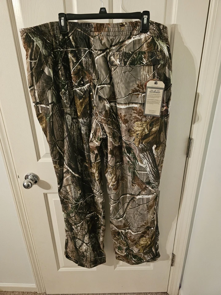Russell Outdoors NWT Pants Mens Realtree AP Hunting Camo Deer Side Zip Size 2XL - Image 2 of 4