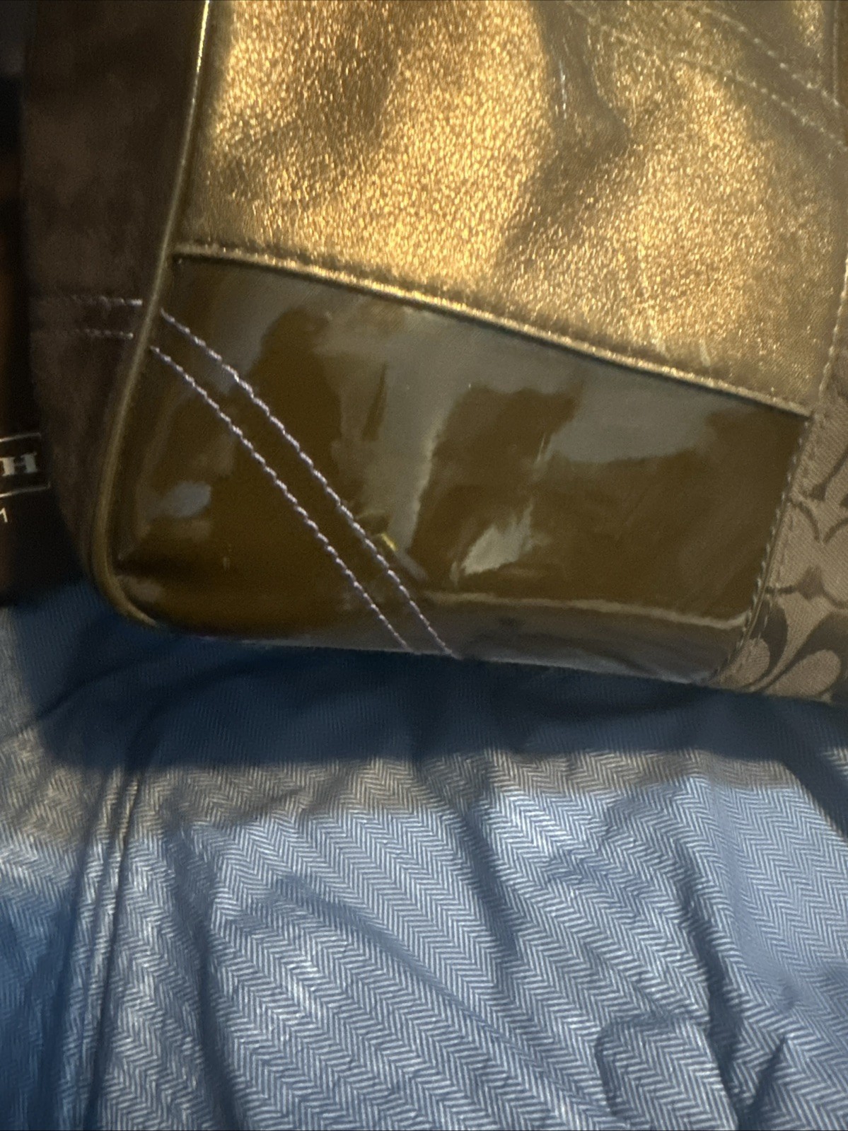 Coach Leather Suede Multicolor Patchwork Tote Sho… - image 15