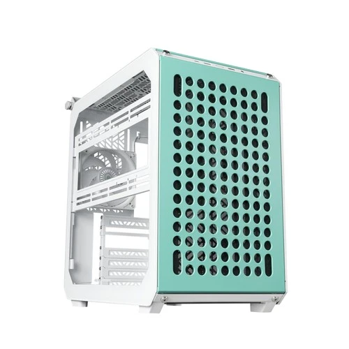 Cooler Master QUBE 500 Flatpack Macaron Edition Midi Tower Cream, Mint colour,
