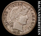1911-D Barber Dime - Scarce  Extra Fine  Better Date  No Reserve  #J9736