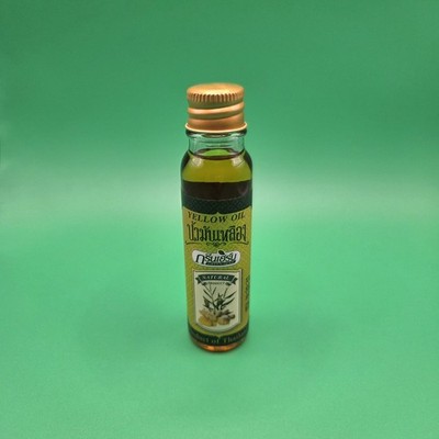 Green Herb Yellow Oil 24ml Thai Kräuteröl Massageöl Schmerz Insektenstiche