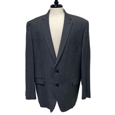 Lauren Ralph Lauren Wool Blazer Men s 48R Gray Woven Pattern 2 Button