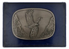 New Patriotic Smith Wesson Eagle S W Gun Pistol Hunter Western Vtg Belt Buckle