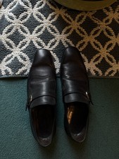 Gucci Black Leather Shoes 10D