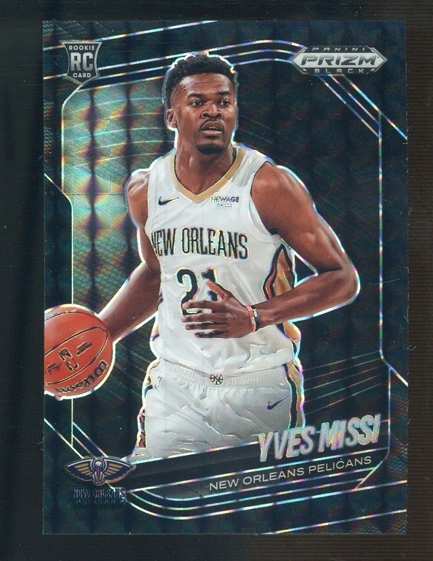 2024-25 Panini Black Prizm Black #3 Yves Missi Pelicans RC Rookie 1/1