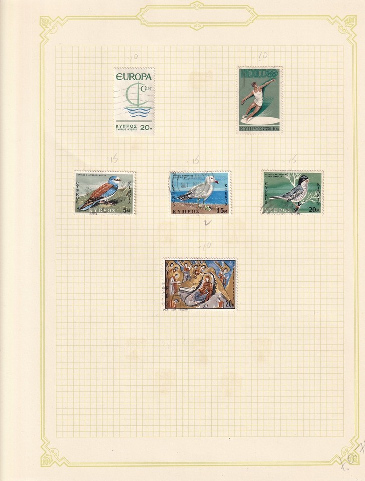 CYPRUS COLLECTION IN RED SIMPLEX SG ALBUM 1882 - 1985 28 PAGES £600 ...