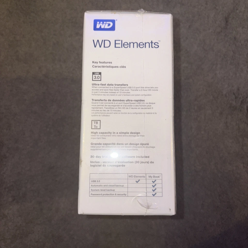WD 2 TB Elements Desktop External Hard Drive - USB 3.0, Black. - Image 3 of 4
