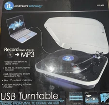 Innovative Technology ITUT-201 Record From Vinyl To PC/Mac Via USB - New Sealed