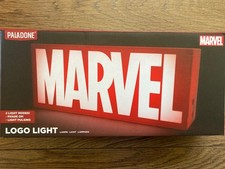 MARVEL  ~ Logo Lightbox Nightlight Lamp by Paladone 12" Battery Powered *  Boxed