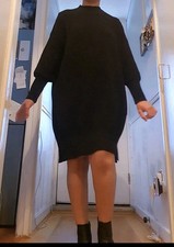 Image of BARBOUR *SARTORIAL SLEEVE! Pavilion Black Dress Oversized Knit, Never Worn BNWT