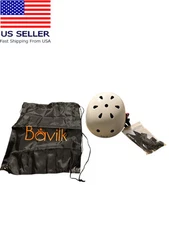 Child Adult Adjustable Skateboard Bicycle Roller Skate Helmet White Small new