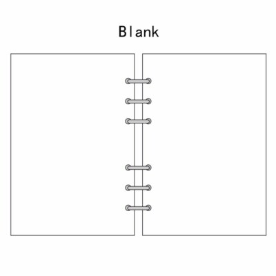 New 45 Sheets A5/A6/A7 Blank Planner Diary Insert Refill Schedule Organiser Note