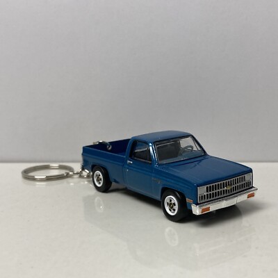RARE KEY CHAIN BLUE CHEVY C20 CUSTOM LIMITED EDITION 1981 1982 1983 1984 1985-86