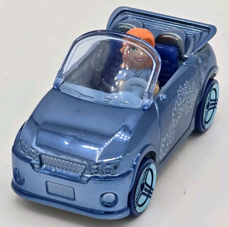 Polly Pocket - Vintage - Car - #36 - Blue (Mattel) 2006 Official