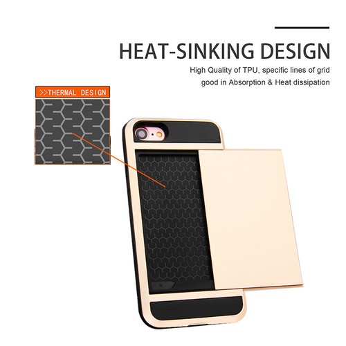 Para iPhone SE 2nd/iPhone 7 8 4.7 pulgadas Billetera Ranura Deslizable Híbrido Estuche Armadura - Imagen 6 de 36