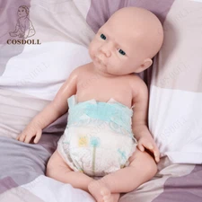 COSDOLL 18.5" Newborn Baby Full Silicone Baby Doll Handmade baby Dolls Unpainted