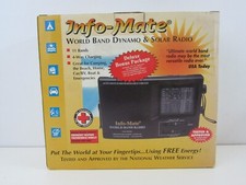 Info-Mate World Band Dynamo  Solar Radio Model 837 Complete Pg87E 